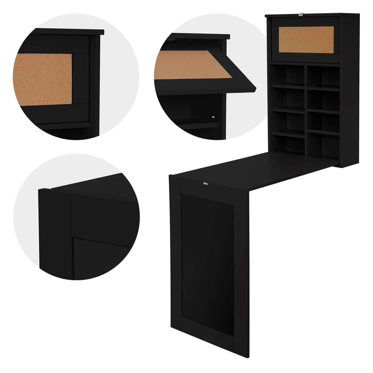 ml-design-wandbureau-metschoolbordannet inklapbaar-zwart-mdf-tafels-meubels4