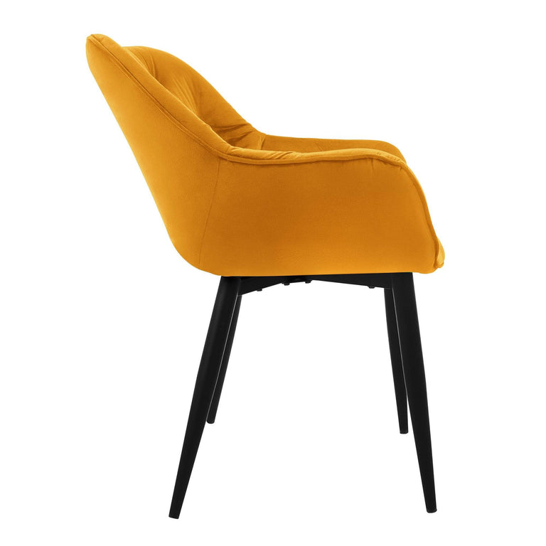 Set van 6 eetkamerstoelen Saga velvet