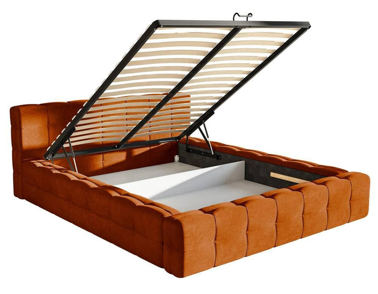 Tilly bedframe velvet met opbergvak 160 x 200 cm