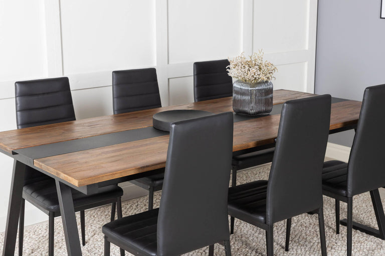 venture-home-eetkamerset-jakartamet6 eetkamerstoelen slimline-bruin-hout-tafels-meubels8