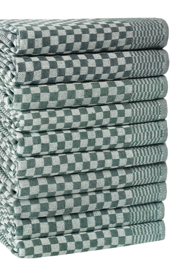 hermia-set van 10 theedoeken wallace-groen--katoen-keukentextiel-koken & tafelen1