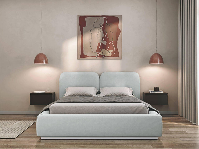 Bedframe Cremona velvet 160 x 200 cm met opbergruimte