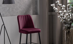 kalune design-set van 4 barstoelen katie-rood--polyester-stoelen & fauteuils-meubels2