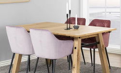naduvi-collection-eetkamerstoel-harvey velvet-lichtroze-velvet-stoelen-& fauteuils-meubels7