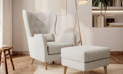 Fauteuil Casara bouclé