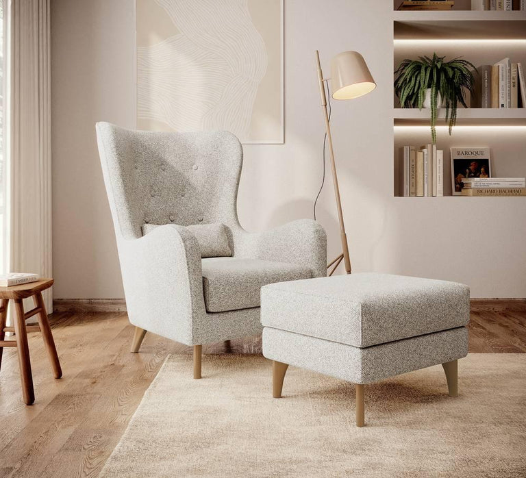 Fauteuil Casara bouclé