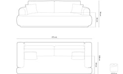 Slaapbank met opbergvak Ella velvet