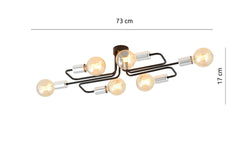 naduvi collection-6-lichts plafondlamp veken premium-zilverkleurig--glas-binnenverlichting-verlichting6