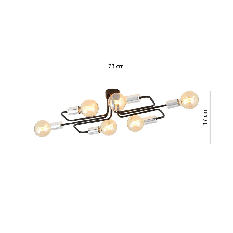 naduvi collection-6-lichts plafondlamp veken premium-zilverkleurig--glas-binnenverlichting-verlichting6
