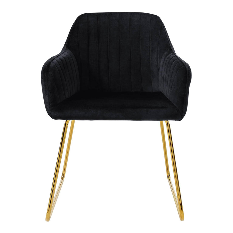 Set van 4 eetkamerstoelen Mili velvet