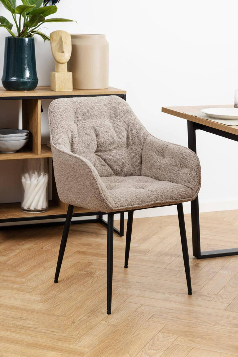 naduvi-collection-eetkamerstoel-harvey boucle-cremekleurig-boucle-stoelen-& fauteuils-meubels9