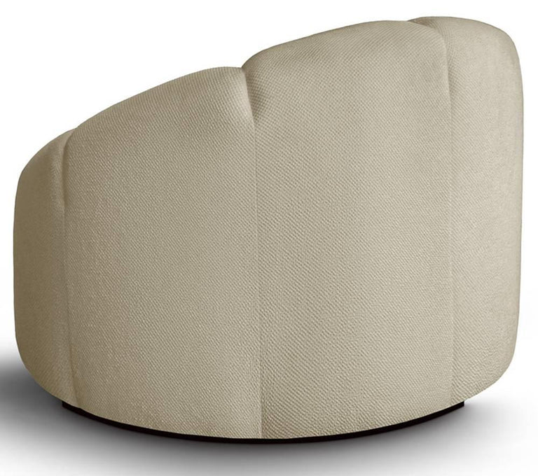 Fauteuil met poef Plush
