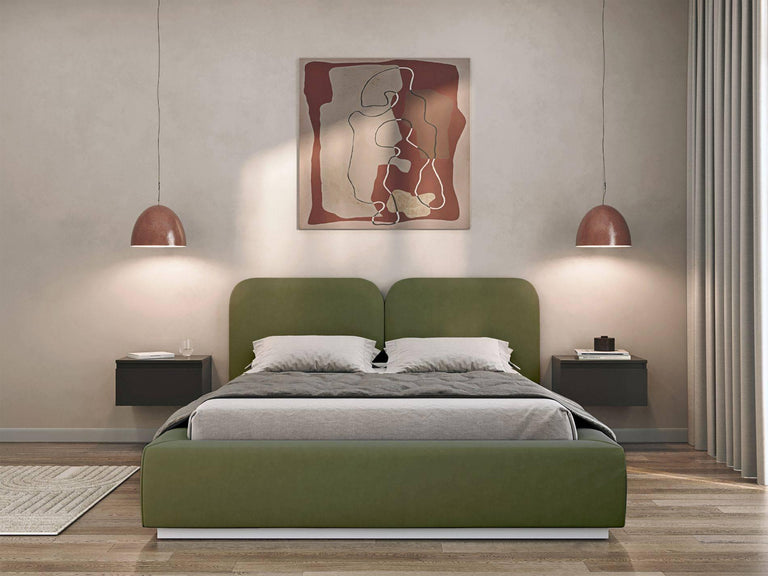 Bedframe Cremona velvet 140 x 200 cm met opbergruimte