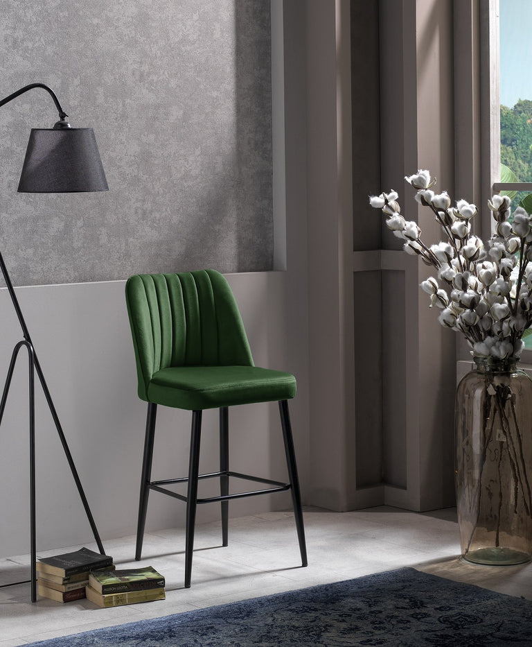 kalune design-set van 4 barstoelen katie-groen--polyester-stoelen & fauteuils-meubels2