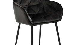 naduvi-collection-eetkamerstoel-harvey velvet-antraciet-velvet-stoelen-& fauteuils-meubels1