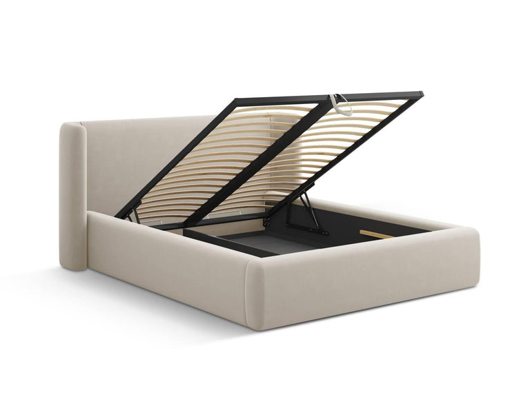 Bedframe Jolene 180x200 cm met opbergvak velvet