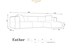 milo casa-hoekbank esther rechts velvet-zwart--velvet-banken-meubels_7998865