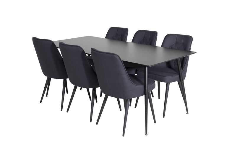 venture-home-eetkamerset-silar6eetkamerstoelen deluxe velvet-zwart-multiplex-tafels-meubels2