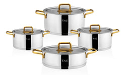 hermia-set van 4 kookpannen tac large-goudkleurig--roestvrij staal-kookgerei-koken & tafelen1