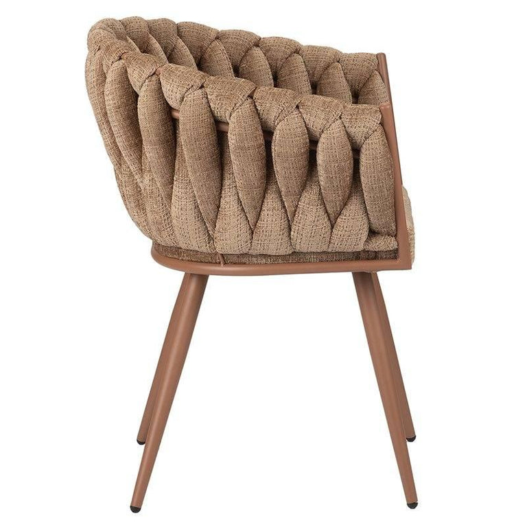 Eetkamerstoel Knot chenille