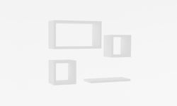 Set van 4 wandplanken Babi