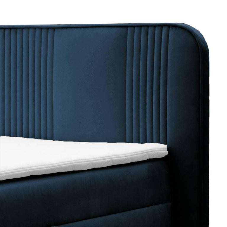 Boxspring Rena velvet 180 x 200 met opbergruimte en topper