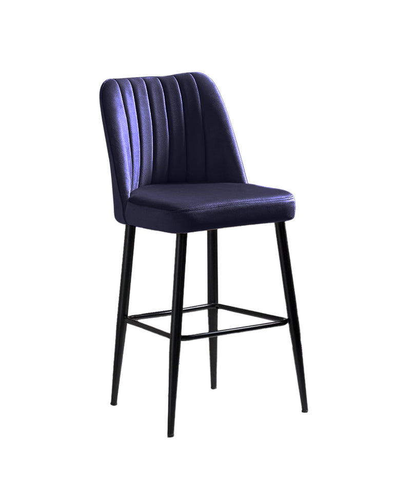 kalune design-set van 4 barstoelen katie-koningsblauw--polyester-stoelen & fauteuils-meubels1