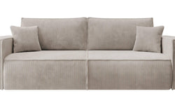 3-zits slaapbank Galine ribstof – NADUVI