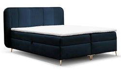 Boxspring Rena velvet 180 x 200 met opbergruimte en topper