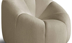 Fauteuil met poef Plush