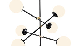 Glas hanglamp woonkamer Sarah