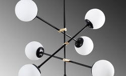 Glas hanglamp woonkamer Sarah
