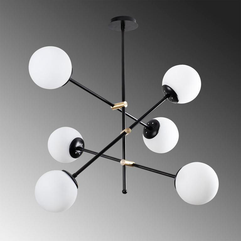 Glas hanglamp woonkamer Sarah
