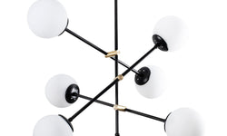 Glas hanglamp woonkamer Sarah