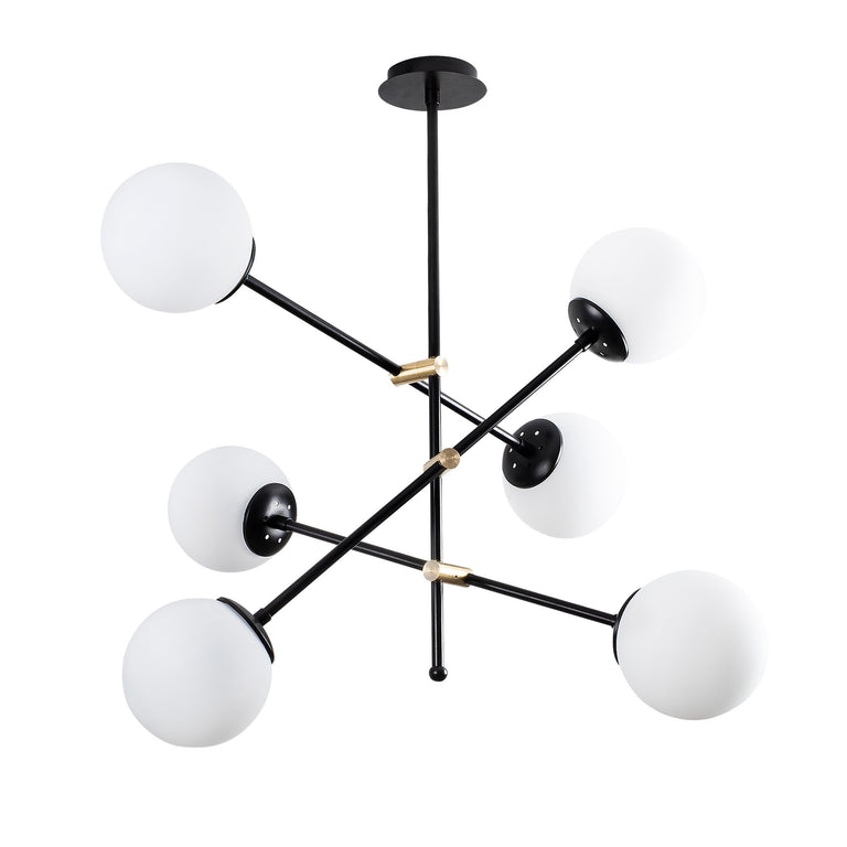 Glas hanglamp woonkamer Sarah