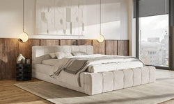 Tilly bedframe velvet met opbergruimte 140 x 200 cm