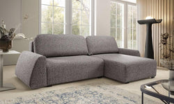 Talula hoekbank links/rechts chenille met slaapfunctie