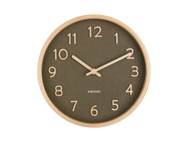 Wandklok Pure hout