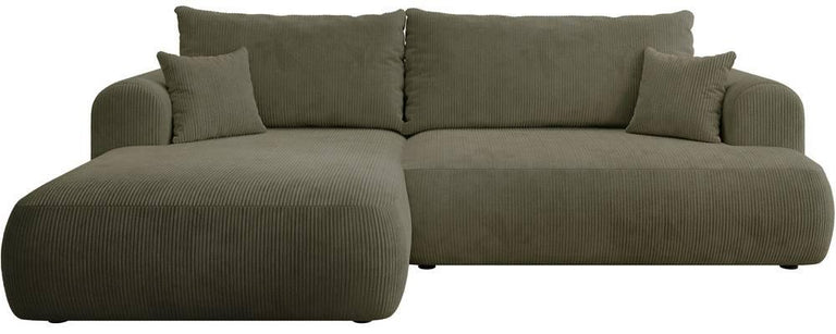 Hoekslaapbank Philipa ribstof links