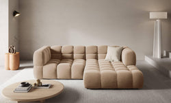 3-zits hoekbank Sky rechts velvet