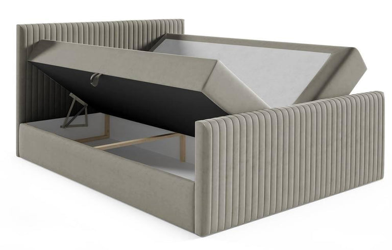 Boxspring Pinehill velvet 160 x 200 cm met opbergruimte