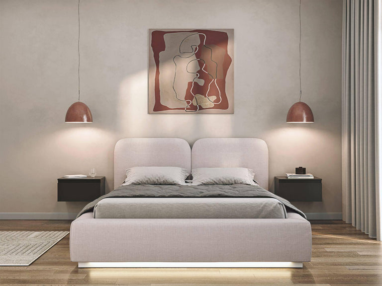 Bedframe Cremona chenille 180 x 200 cm met verlichting