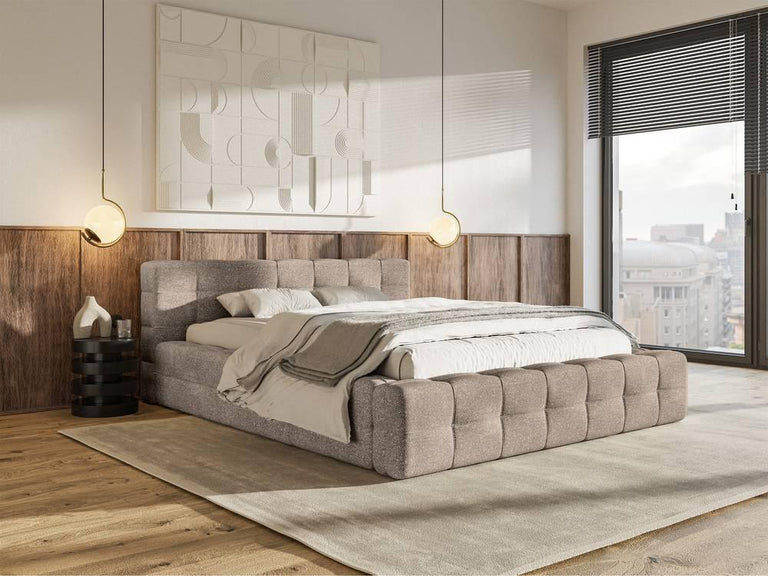 Tilly bedframe chenille met opbergvak 180 x 200 cm