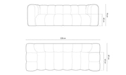 3-zitsbank Lupine velvet