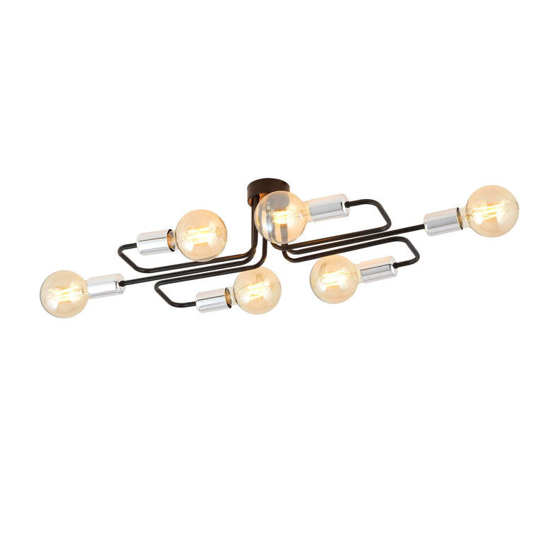 naduvi collection-6-lichts plafondlamp veken premium-zilverkleurig--glas-binnenverlichting-verlichting1