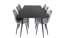 venture-home-eetkamerset-silar6eetkamerstoelen polar velvet-lichtgrijs-hout-tafels-meubels1