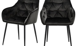 naduvi-collection-eetkamerstoel-harvey velvet-antraciet-velvet-stoelen-& fauteuils-meubels9