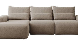 Hoekbank met slaapfunctie Calvados links chenille met lendekussens Hoekbank met slaapfunctie Calvados links chenille met lendekussens