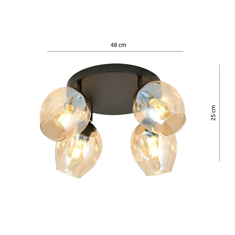 naduvi collection-4-lichts spot flow-honingkleurig--glas-binnenverlichting-verlichting4
