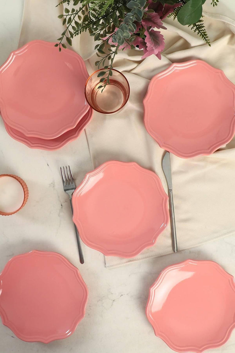hermia-set van 2 borden lia-roze--keramiek-servies-koken & tafelen_7988202